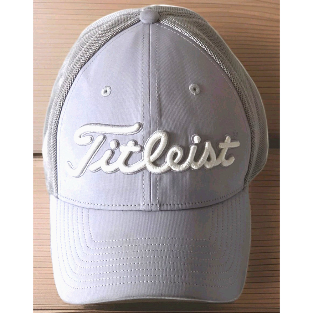 Titleist A-Flex Golf Summit Club 1912 Fitted Mesh Cap M/L Embroidered Hat Grey